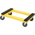 Global Industrial Plastic Dolly with Rubber Padded Deck, 5 Casters 241530